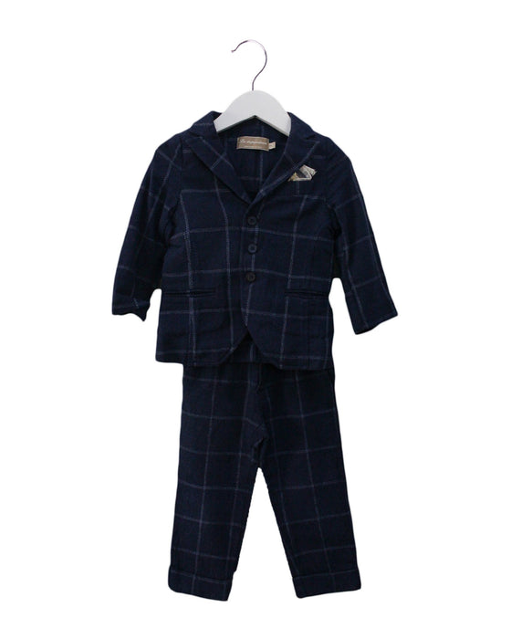 A Navy Pants Sets from La Stupenderia in size 3T for boy. (Front View)