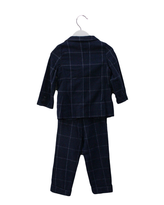 A Navy Pants Sets from La Stupenderia in size 3T for boy. (Back View)