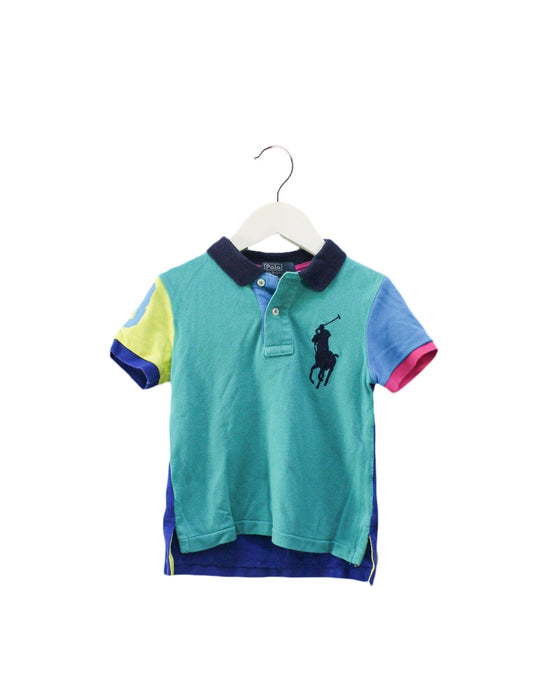 A Multicolour Short Sleeve Polos from Polo Ralph Lauren in size 2T for boy. (Front View)