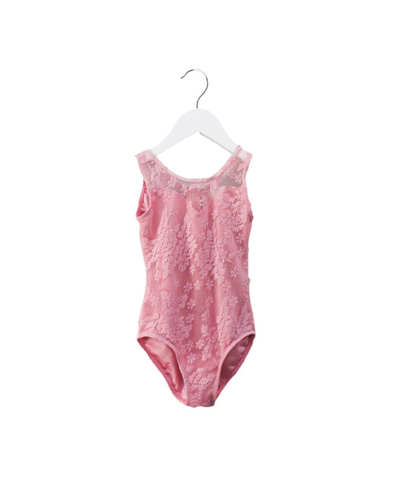 A Pink Leotards from Tutulamb in size L for girl. (Front View)