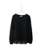 A Black Long Sleeve Tops from Crewcuts in size 8Y for girl. (Front View)