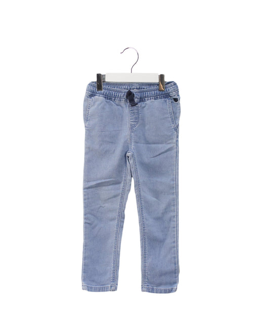 A Blue Casual Pants from Petit Bateau in size 4T for neutral. (Front View)