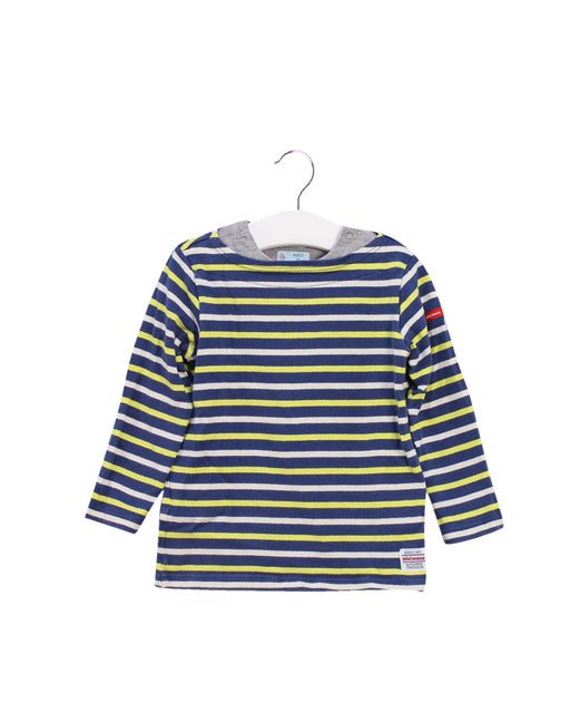 A Navy Long Sleeve Tops from Miki House in size 2T for boy. (Front View)