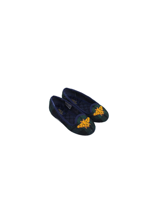 A Green Flats from Polo Ralph Lauren in size 3T for girl. (Front View)