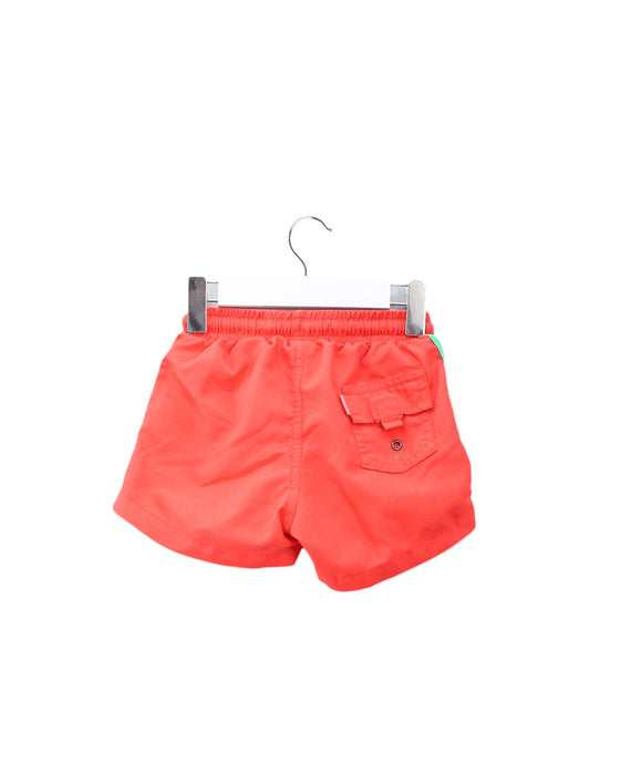 A Red Swim Shorts from Sunuva in size 2T for boy. (Back View)
