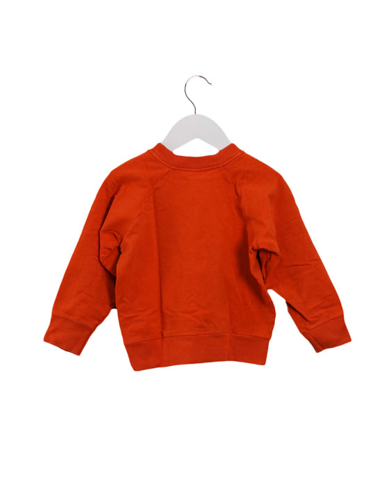 A Orange Sweatshirts from Petit Bateau in size 4T for boy. (Back View)