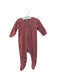 A Red Onesies from Petit Bateau in size 3-6M for boy. (Front View)