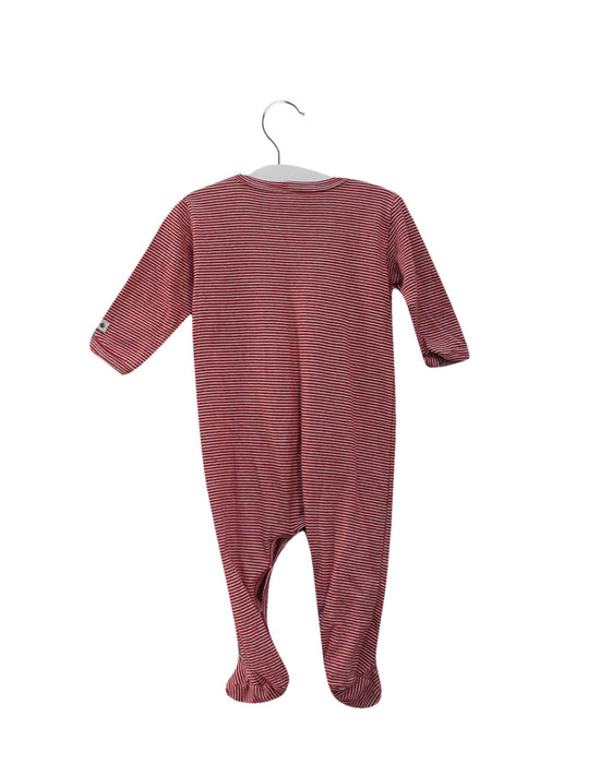 A Red Onesies from Petit Bateau in size 3-6M for boy. (Back View)