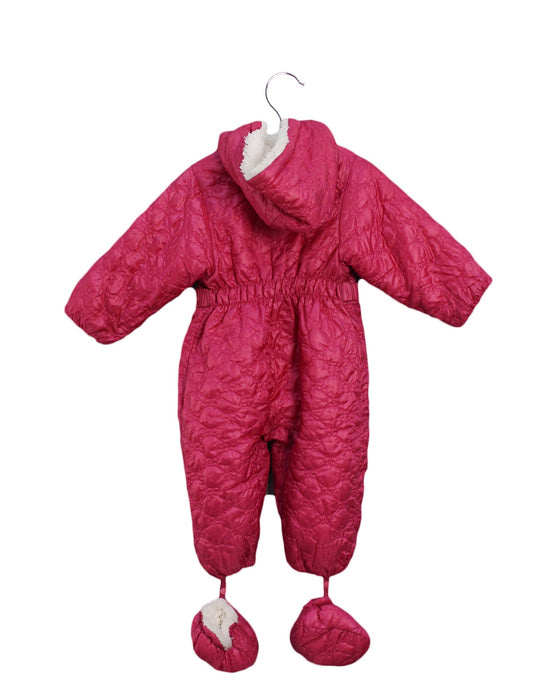 A Pink Snowsuits from Chickeeduck in size 6-12M for girl. (Back View)