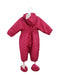 A Pink Snowsuits from Chickeeduck in size 6-12M for girl. (Back View)