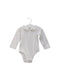 A White Long Sleeve Bodysuits from Jacadi in size 6-12M for girl. (Front View)