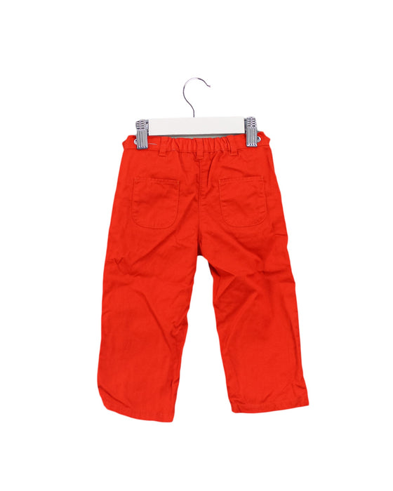 A Orange Casual Pants from Petit Bateau in size 12-18M for girl. (Back View)