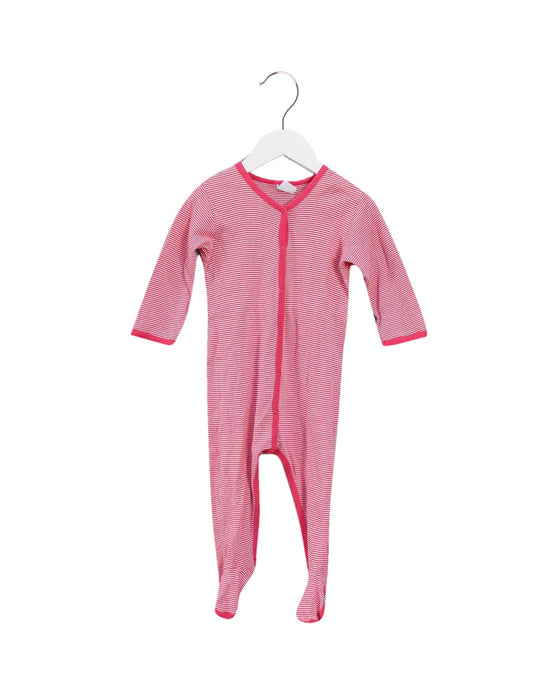 A Pink Jumpsuits from Petit Bateau in size 12-18M for girl. (Front View)