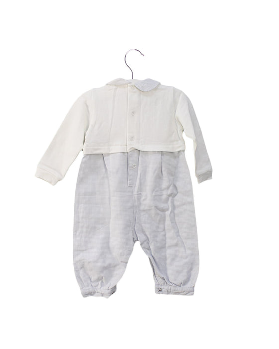 A Blue Long Sleeve Jumpsuits from Chickeeduck in size 6-12M for boy. (Back View)