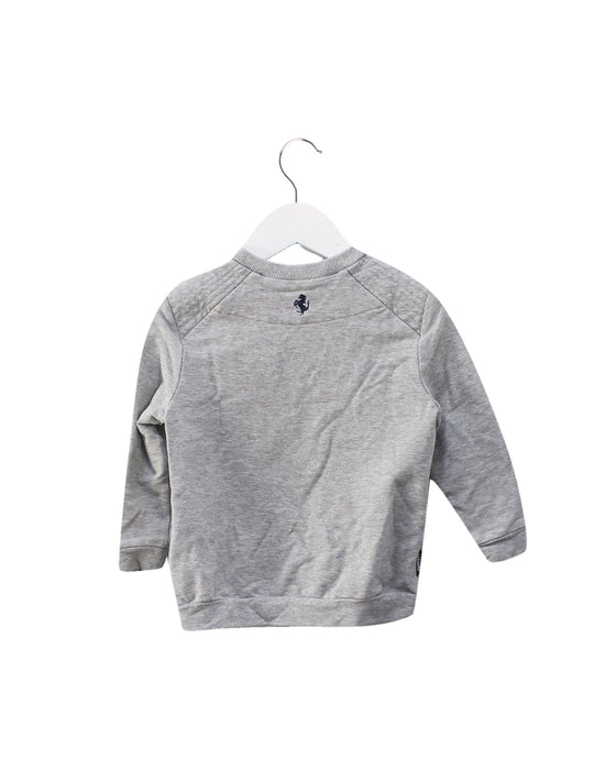 A Grey Crewneck Sweatshirts from Ferrari in size 3T for boy. (Back View)