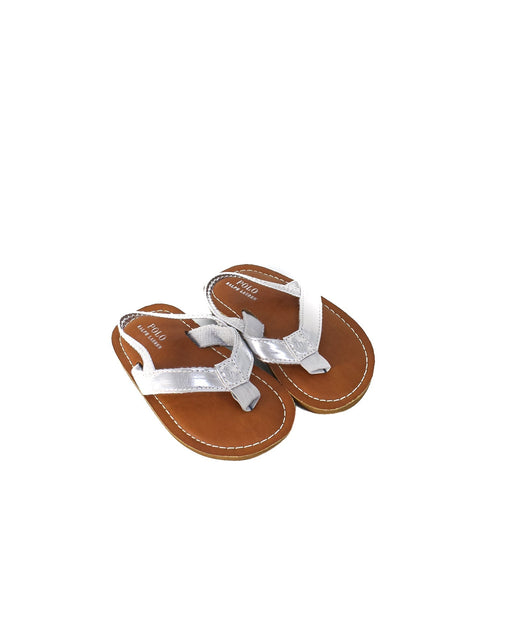 A Silver Sandals from Polo Ralph Lauren in size 18-24M for boy. (Front View)