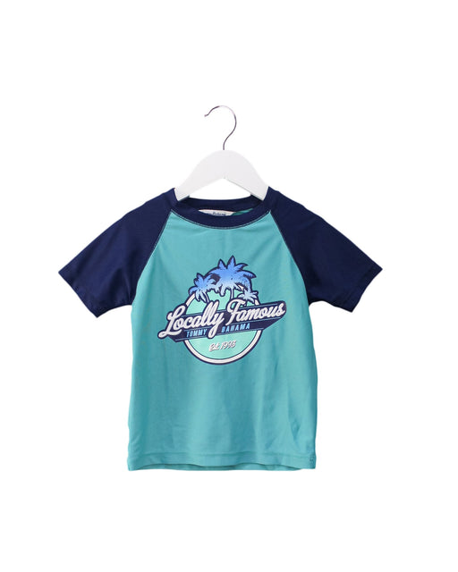 A Teal Rash Guards from Tommy Bahama in size 5T for boy. (Front View)