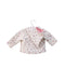 A Pink Long Sleeve Tops from Petit Bateau in size 0-3M for girl. (Back View)