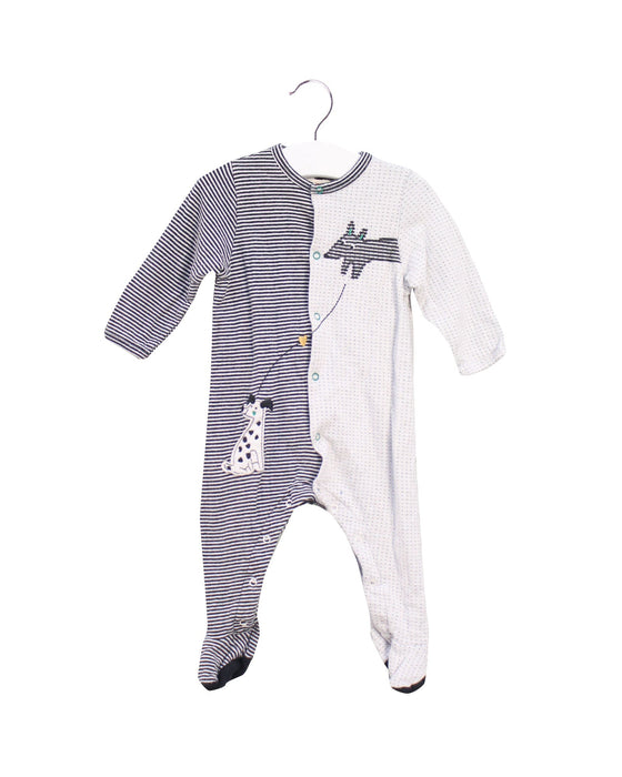 A White Long Sleeve Jumpsuits from Catimini in size 3-6M for boy. (Front View)