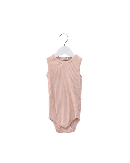 A Pink Bodysuits from MarMar in size 12-18M for girl. (Front View)