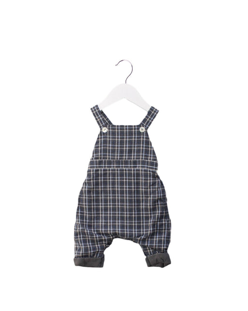 A Grey Long Overalls from Jacadi in size 0-3M for boy. (Front View)