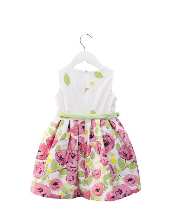 A Pink Sleeveless Dresses from Colorichiari in size 3T for girl. (Back View)