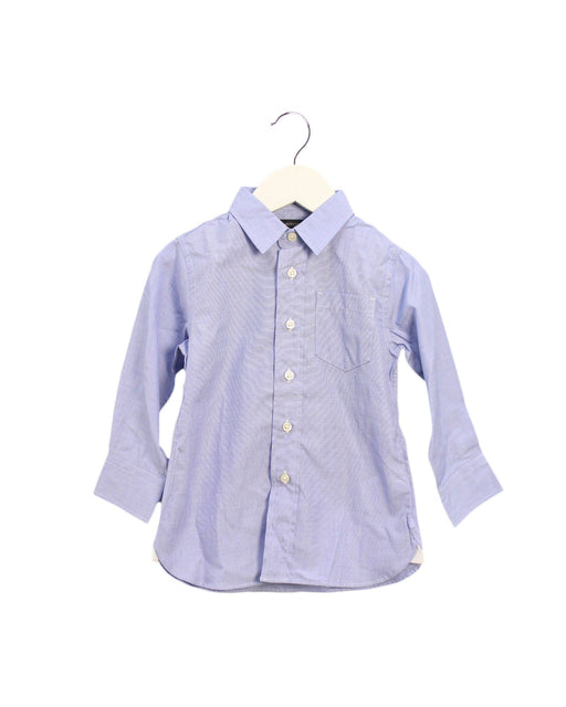 A Blue Shirts from Crewcuts in size 2T for boy. (Front View)