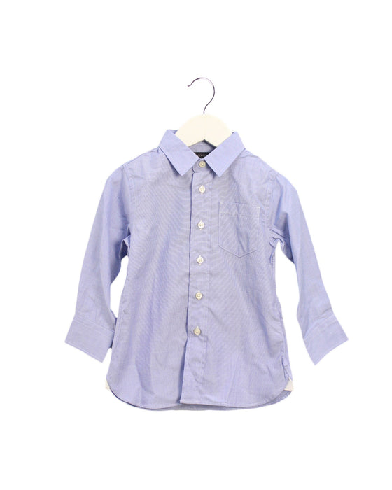 A Blue Shirts from Crewcuts in size 2T for boy. (Front View)