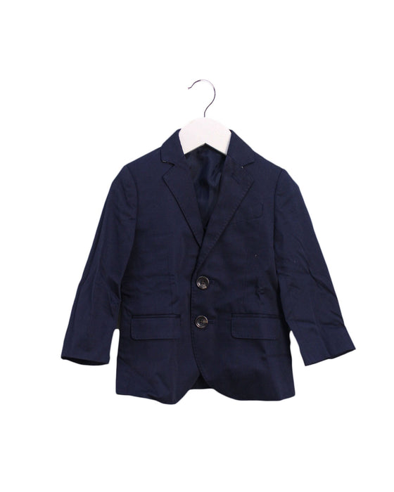 A Navy Blazers from Crewcuts in size 2T for boy. (Front View)