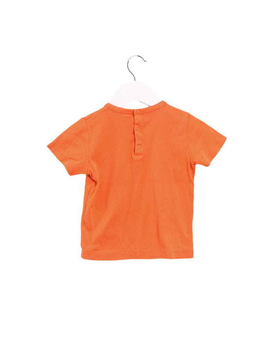 A Orange Short Sleeve T Shirts from Petit Bateau in size 18-24M for boy. (Back View)