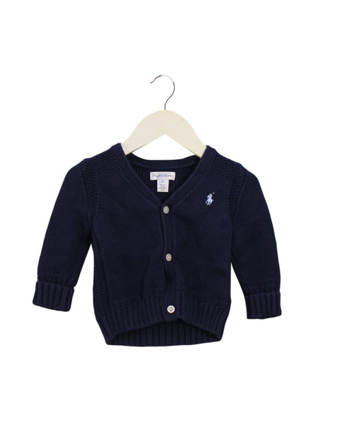 A Navy Cardigans from Ralph Lauren in size 6-12M for boy. (Front View)