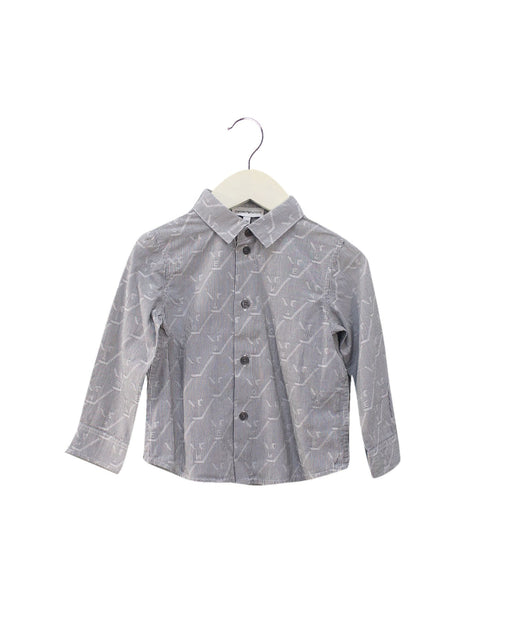 A Blue Shirts from Armani in size 12-18M for boy. (Front View)