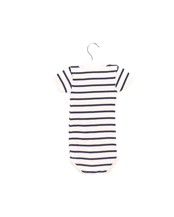 A Ivory Short Sleeve Bodysuits from Petit Bateau in size 3-6M for neutral. (Back View)