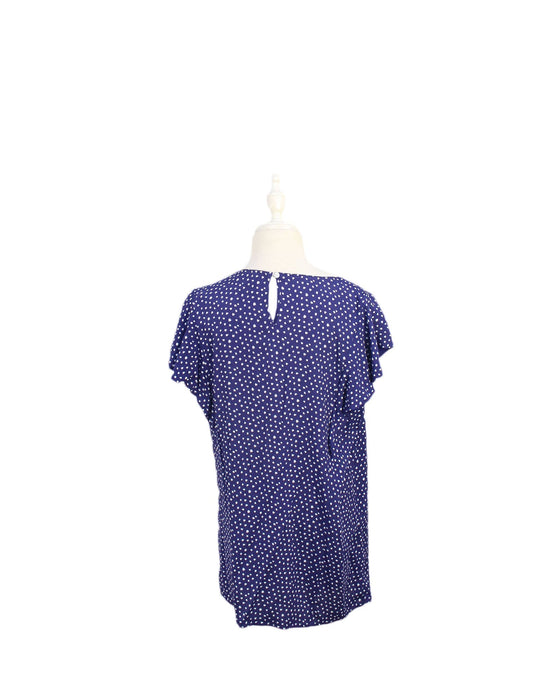 A Blue Short Sleeve Tops from Seraphine in size M for maternity. (Back View)