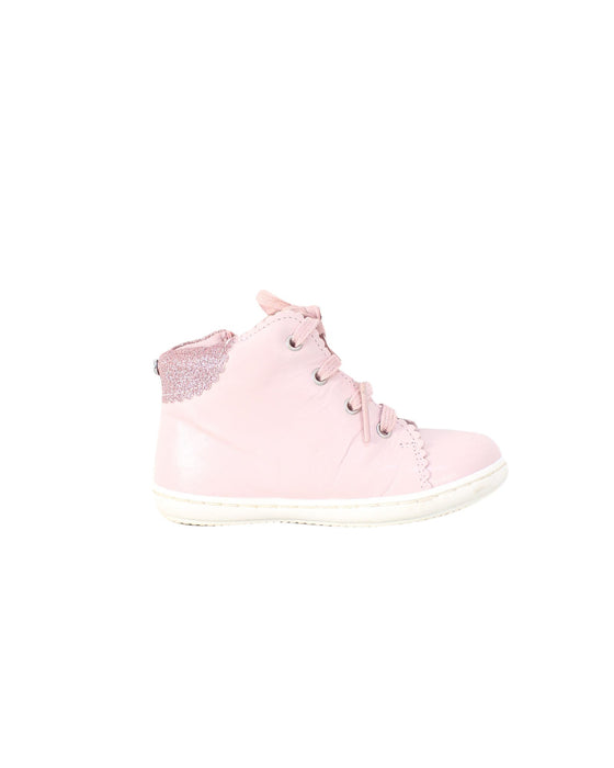 A Pink Sneakers from Jacadi in size 18-24M for girl. (Back View)