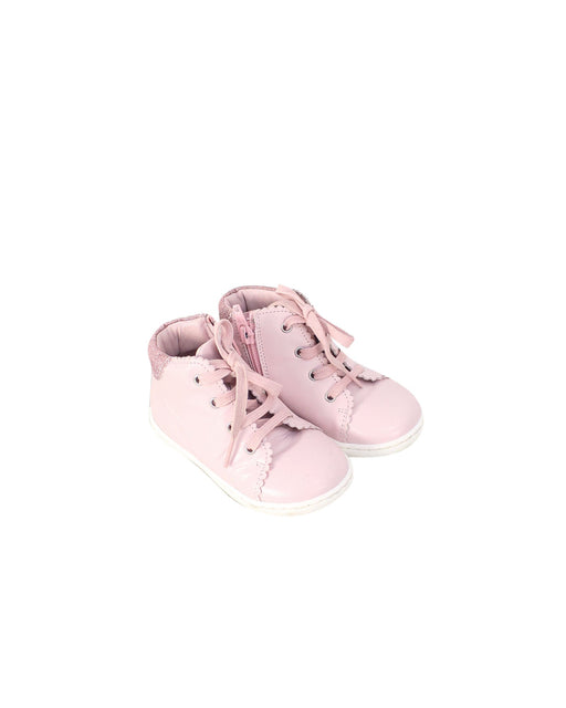 A Pink Sneakers from Jacadi in size 18-24M for girl. (Front View)