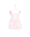 A Pink Overall Dresses from Seed in size 3-6M for girl. (Front View)