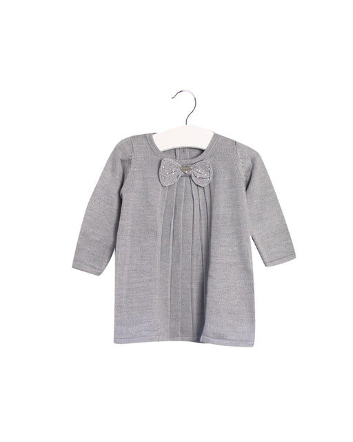 A Grey Sweater Dresses from Liu Jo in size 3-6M for girl. (Front View)