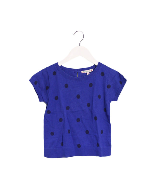 A Blue Short Sleeve Tops from Bonpoint in size 8Y for girl. (Front View)