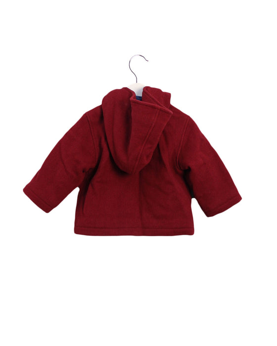 A Burgundy Coats from Jacadi in size 12-18M for boy. (Back View)