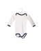 A White Long Sleeve Bodysuits from Petit Bateau in size 3-6M for girl. (Front View)