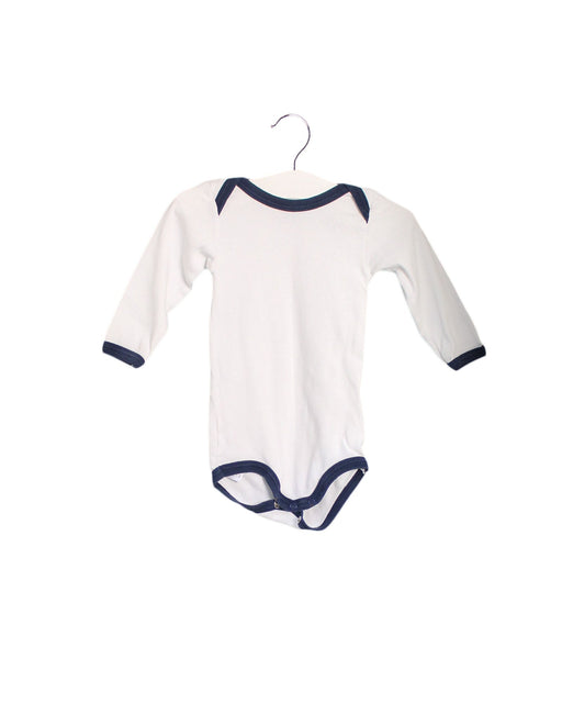A White Long Sleeve Bodysuits from Petit Bateau in size 3-6M for girl. (Front View)