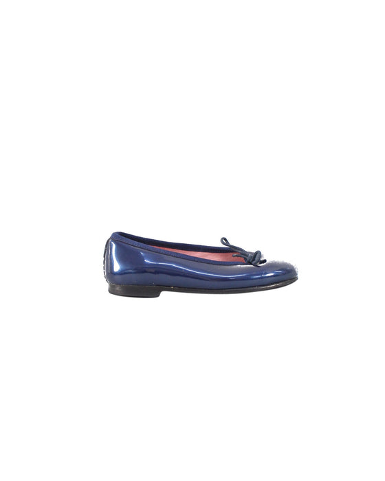 A Navy Flats from Jacadi in size 4T for girl. (Back View)