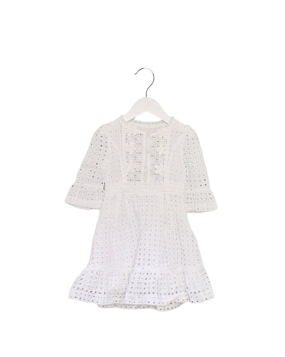 A White Long Sleeve Dresses from Nicholas & Bears in size 12-18M for girl. (Front View)