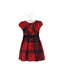 A Red Short Sleeve Dresses from Ralph Lauren in size 2T for girl. (Back View)