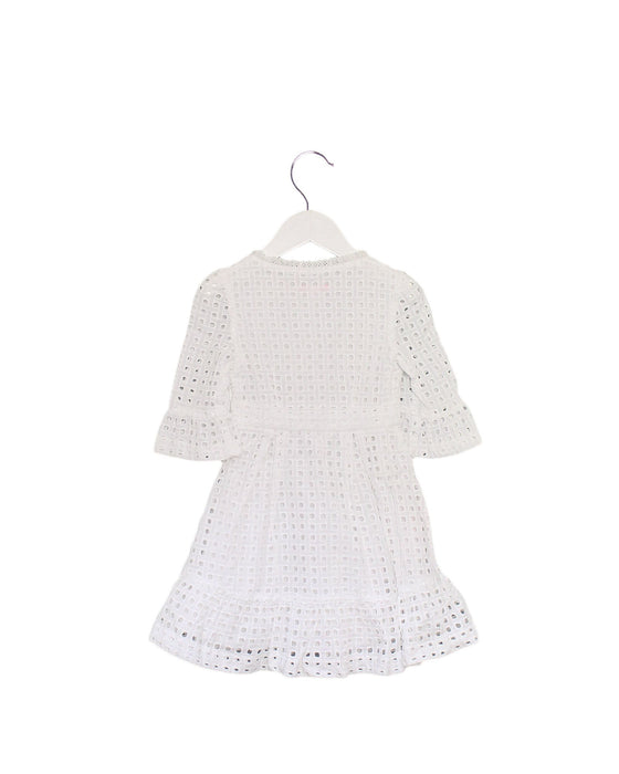 A White Long Sleeve Dresses from Nicholas & Bears in size 12-18M for girl. (Back View)