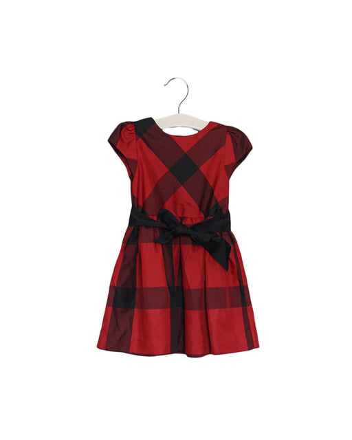 A Red Short Sleeve Dresses from Ralph Lauren in size 2T for girl. (Front View)