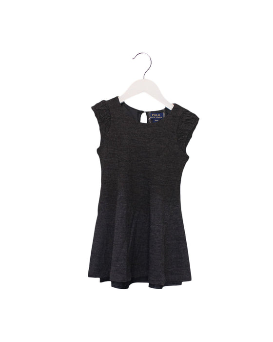 A Black Short Sleeve Dresses from Polo Ralph Lauren in size 4T for girl. (Front View)