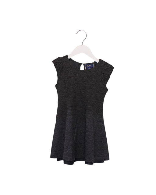 A Black Short Sleeve Dresses from Polo Ralph Lauren in size 4T for girl. (Front View)