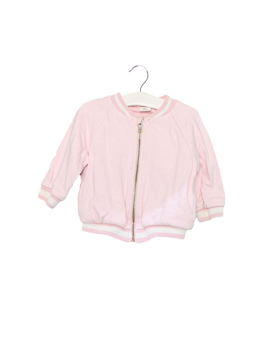 A Pink Lightweight Jackets from Seed in size 12-18M for girl. (Front View)